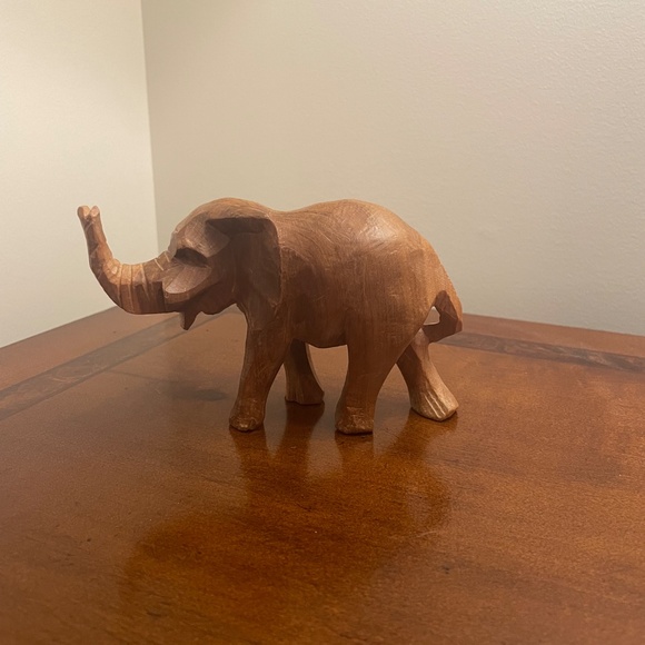 Wooden Carved Elephant - Picture 4 of 4
